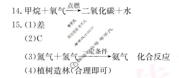 山西省2025~2026学年度九年级阶段评估(A)[R-PGZX D SHX(一)1]化学答案