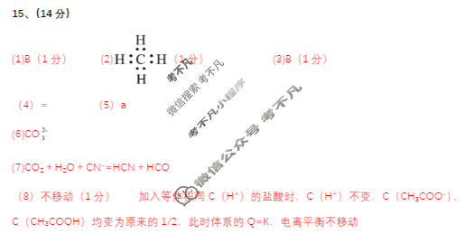 雅礼中学2025年下学期高二10月质量检测化学答案 雅礼中学2025年下学期高二10月质量检测化学答案