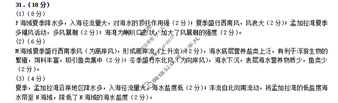 哈师大附中2023级高三上10月月考地理答案 哈师大附中2023级高三上10月月考地理答案