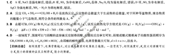 昆明行知中学2025-2026学年高二10月月考化学答案