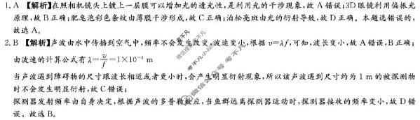 炎德英才大联考(长郡版)长郡中学2025年下学期高二期中考试物理答案