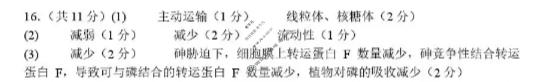 合肥市普通高中六校联盟2025年高三秋季学期期中考试生物答案