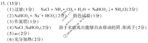 洛阳市2025-2026学年高一第一学期期中考试化学答案