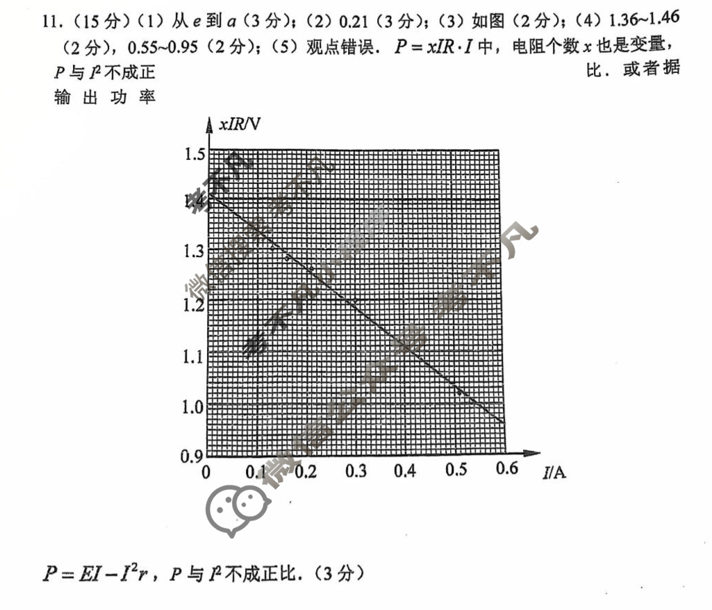 常州市2025-2026学年第一学期高三期中质量调研(2025.11)物理答案