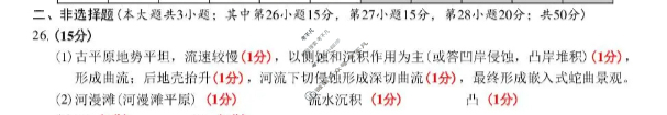 台州市六校联盟2025学年高二第一学期期中联考(2025.11)地理答案