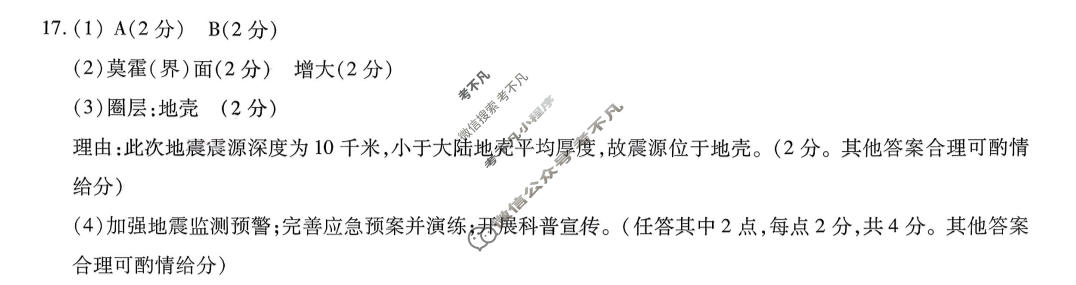 [天一大联考]湖南省2025-2026学年上学期高一联考(11月)地理答案