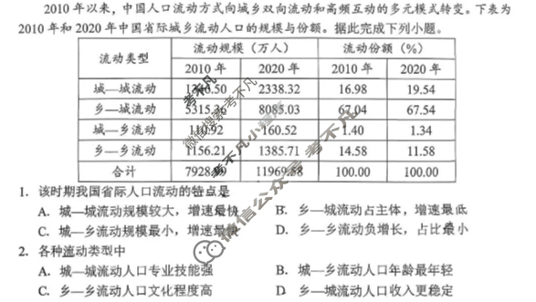 日照市2023级高三上学期期中校际联合考试(2025.11)地理试题