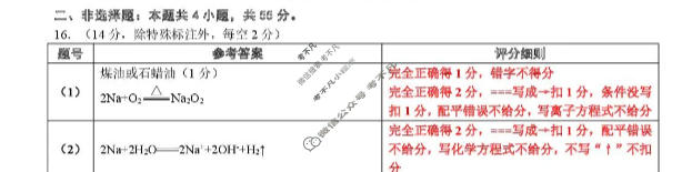 [点石联考]2025年点石联考东北"三省一区"高一年级12月份联合考试化学答案