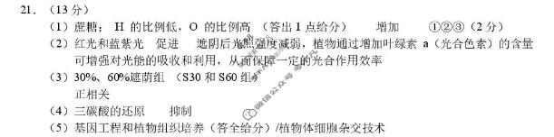 (浙江省名校新高考研究联盟)Z20名校联盟2026届高三第二次联考生物答案
