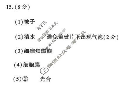 [益卷]2025~2026学年度第一学期七年级课后综合作业(三)3生物(人教版B)答案