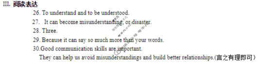 唐山市2025-2026学年第一学期九年级第二次校内学业水平评估(2025.12)英语答案