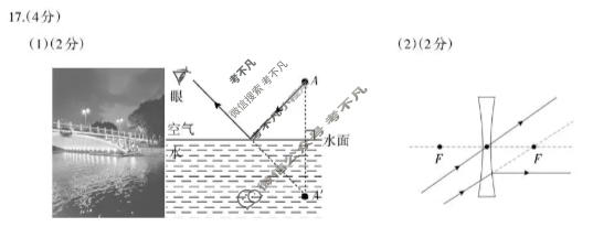 云南省2025年初二秋季学期学生综合素养阶段性练习(4)物理答案