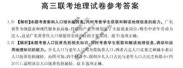 贵州省金太阳2026届高三联考12月(12.23)地理答案