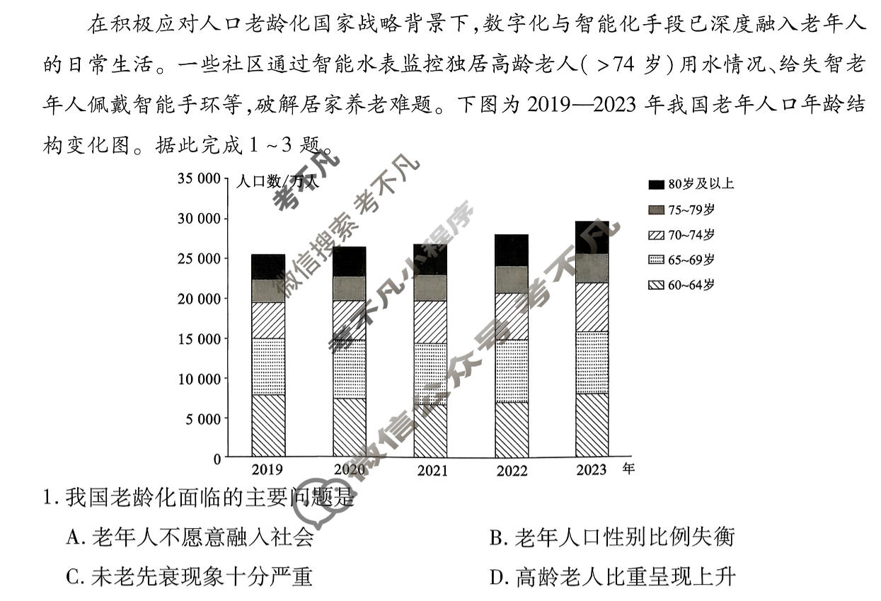 衡水金卷先享题 2025-2026学年度高三一轮复习摸底测试卷·摸底卷 地理HN(二)2试题