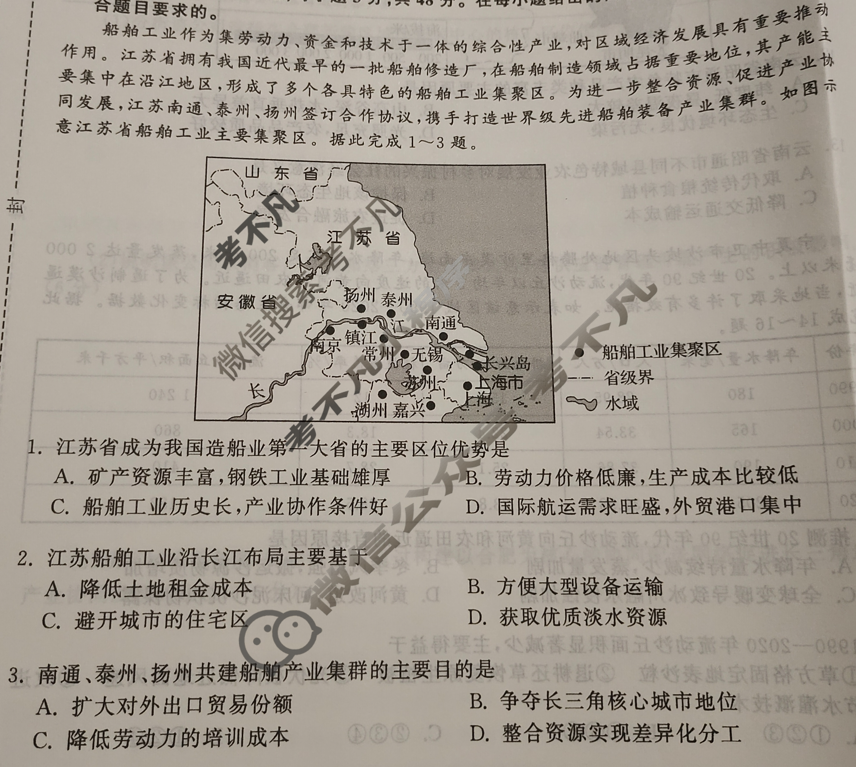 [天舟益考衡中同卷]2025-2026学年度高三复习滚动卷地理WY(六)6试题