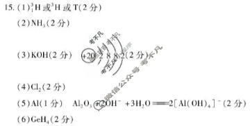 [天一大联考]2025-2026学年高一年级阶段性测试(二)化学答案