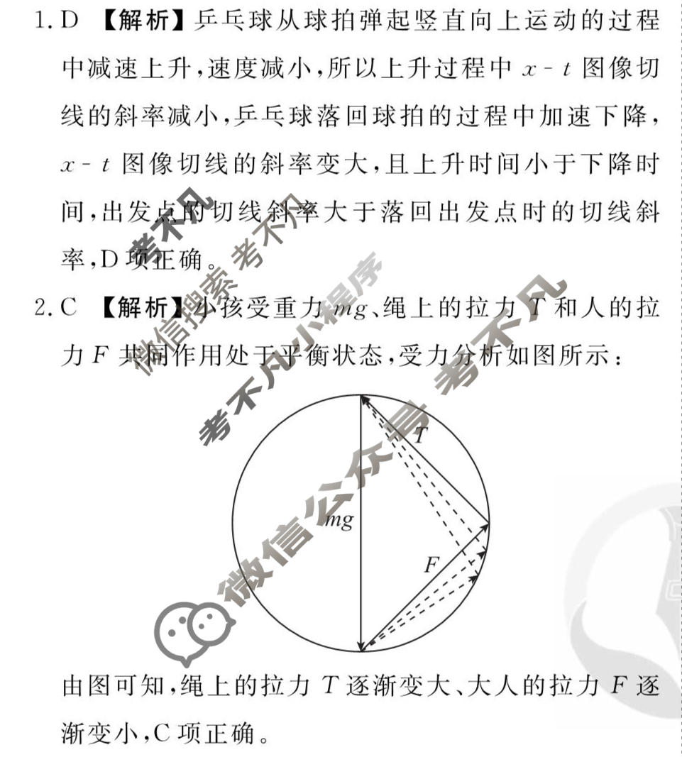 2026年衡水金卷先享题·调研卷 普通高中学业水平选择性考试模拟试题 物理Q(三)3答案