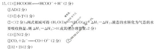 河北省金太阳2025-2026学年高二1月联考(1.20)化学答案