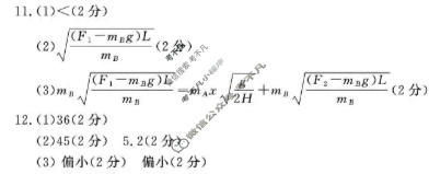 湖北省孝感市2026届高三年级第一次统一考试物理答案