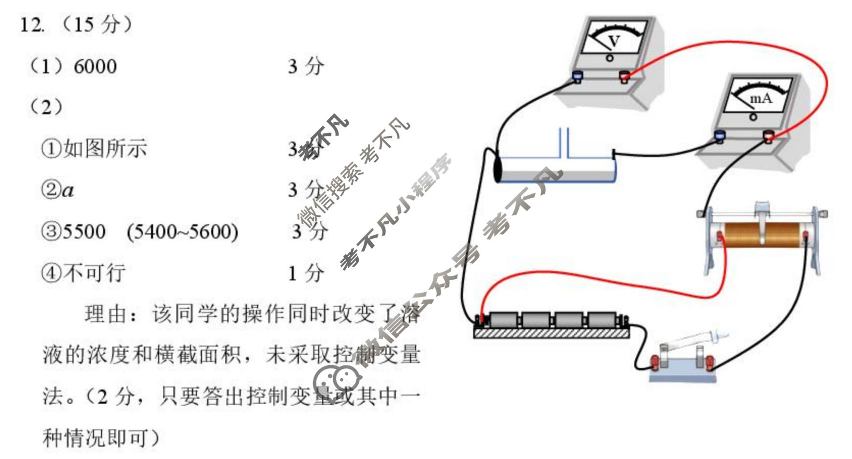 [苏北七市一模]2026届高三第一次调研考试(1月)物理答案