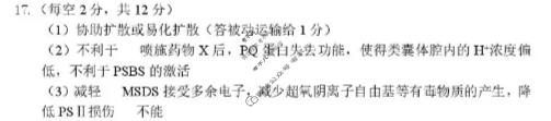 江西省重点中学盟校2025-2026学年下学期高三第一次质量检测(3月)生物答案