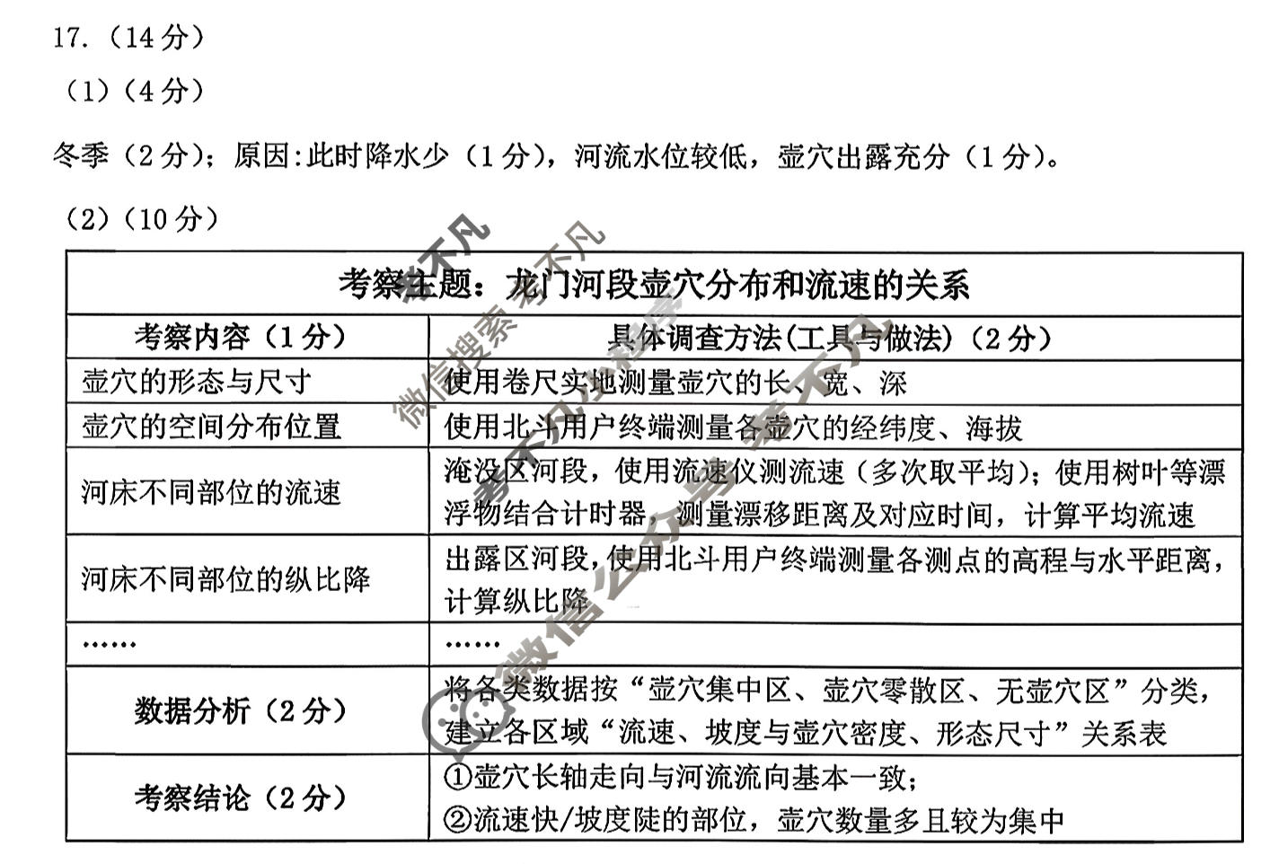 莆田市2026届高中毕业班第二次质量调研测试试卷(3月)地理答案