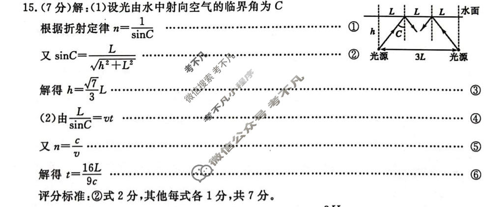 聊城市2026年高考模拟(一)物理答案