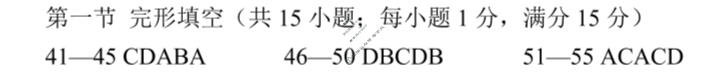 菏泽市2026年高三一模考试(3月)英语答案