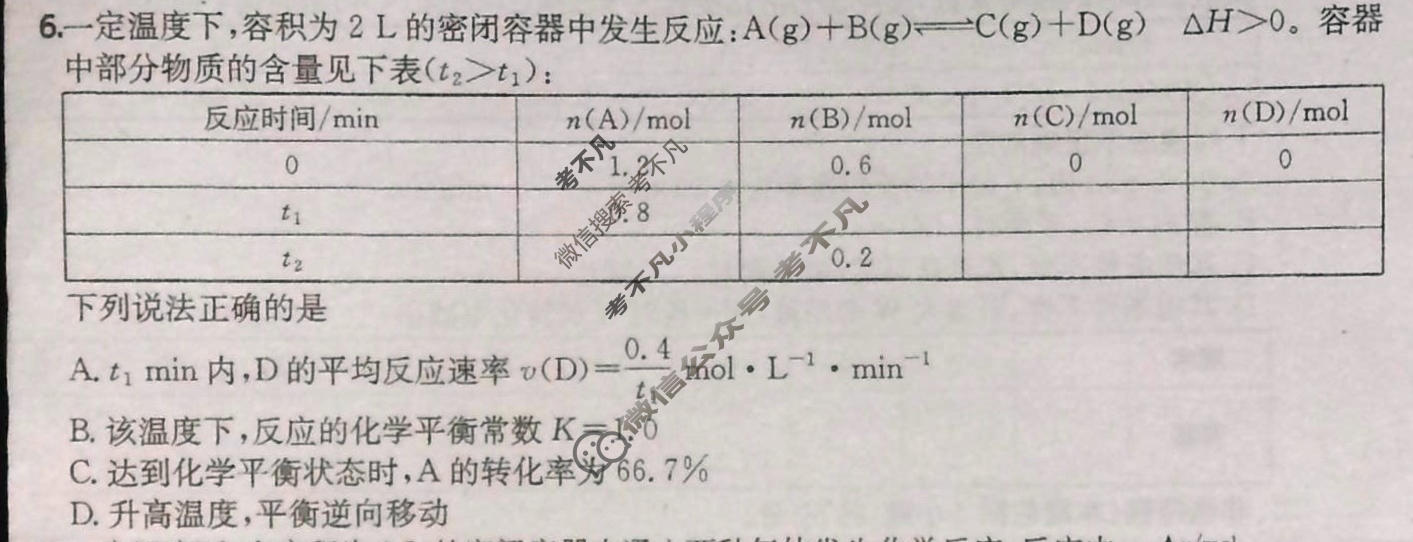 2026年高三第一轮复习周测卷·化学[26·G3ZCJ(新高考)·化学-R-必考-QGA](十七)17试题