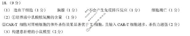 [成都石室中学]2025-2026学年度下期高2026届二诊模拟考试生物答案