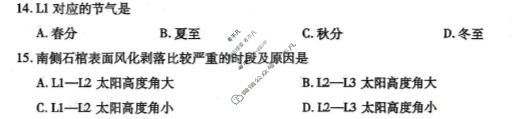 潍坊市2026届高三年级3月学习质量综合评估地理试题