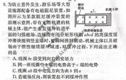高三2026年普通高中学业水平选择性考试冲刺压轴金卷(一)1物理XKB-G2-EX试题