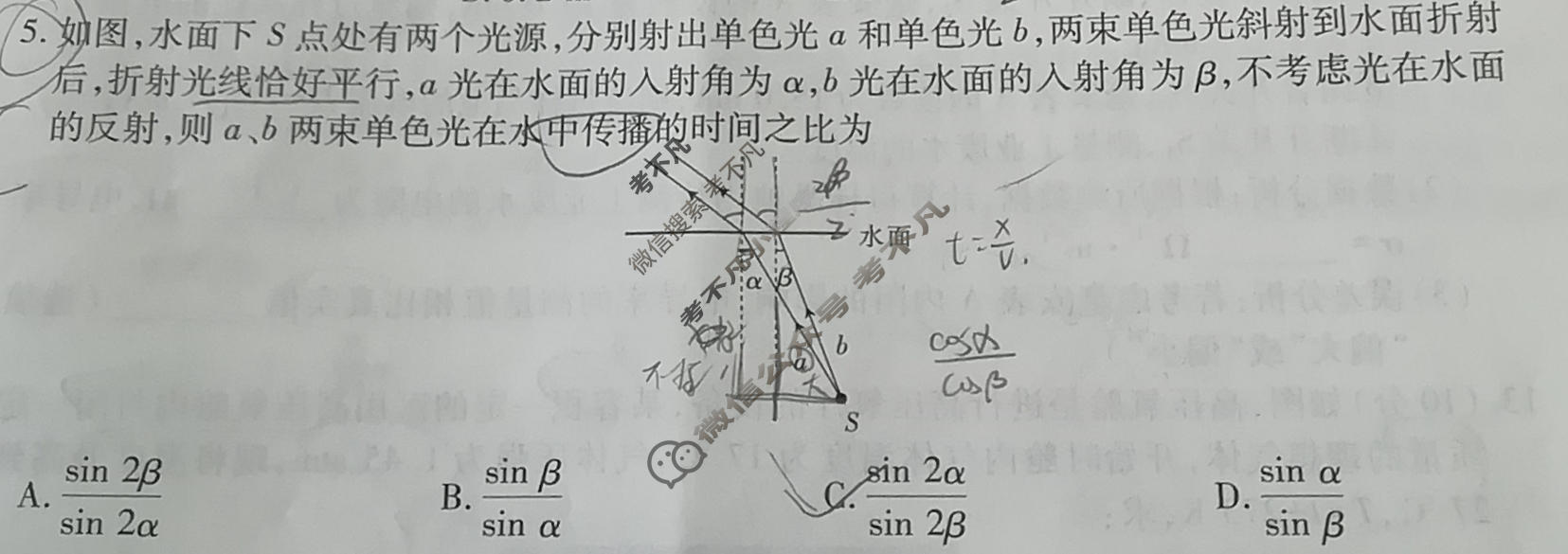 云南省民族大学附属高级中学2026届高三联考卷(五)5物理试题