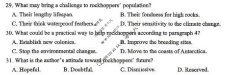银川市2026年高三年级教学质量检测英语试题