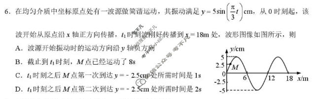 TDA标准学术能力高三年级诊断性测试2026年3月测试物理试题
