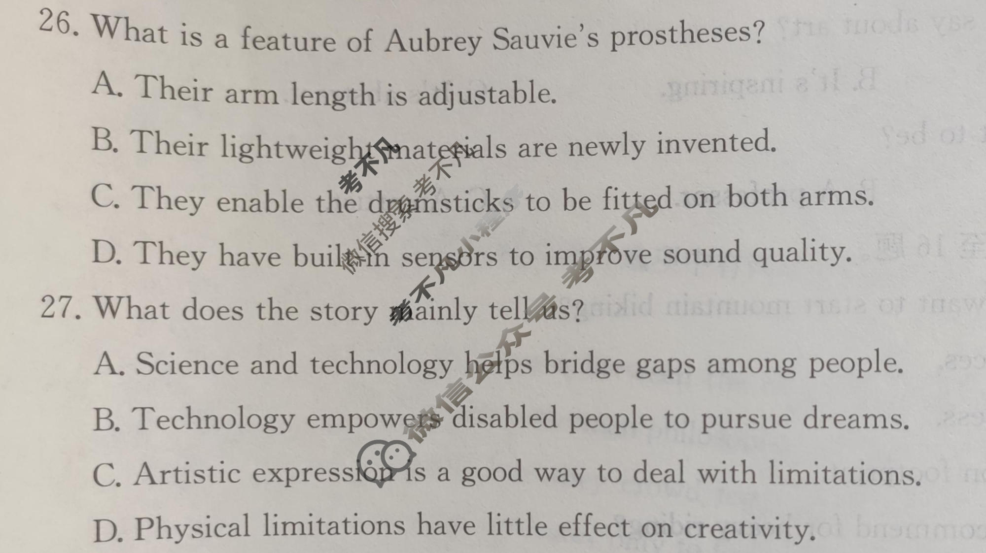 2026年全国100所名校高考模拟金典卷·英语[●新高考·JD·英语-Y](五)5试题