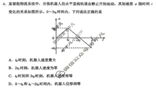 昆明市普通高中2026届高三复习教学质量诊断(3.30)物理试题