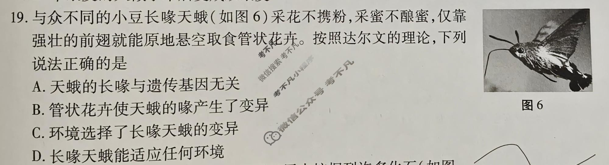 2026年江西省初中学业水平考试(二)生物试题