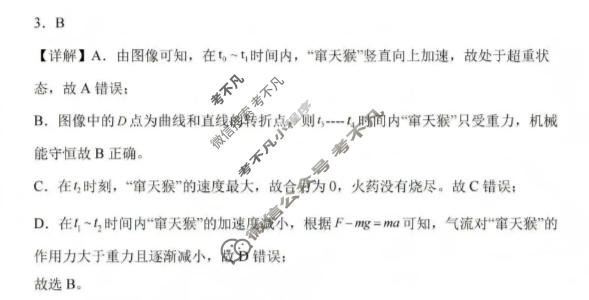 吕梁市2025-2026学年高三第二次模拟调研测试(吕梁二模)物理答案