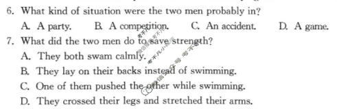 2026年普通高中学业水平合格性考试信息卷(模拟六)英语试题