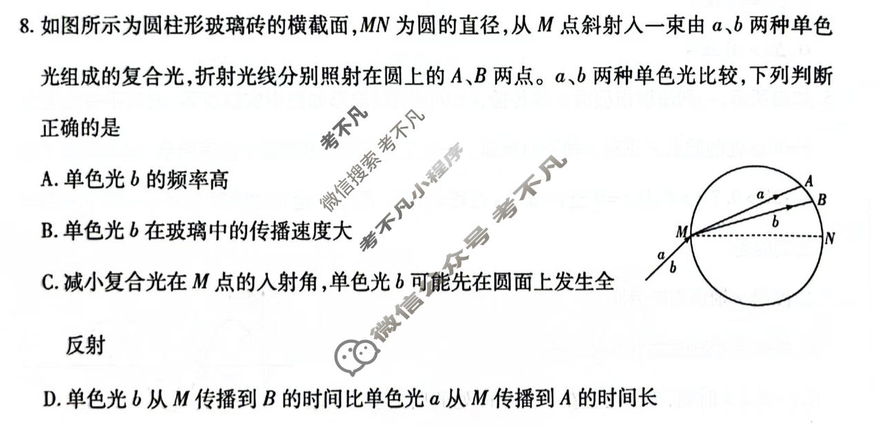 [天一大联考]陕西省2025-2026学年高三联考(SHAX202604)物理试题