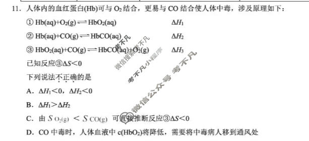 浙江省高考科目考试绍兴市适应性试卷(2026.04)化学试题
