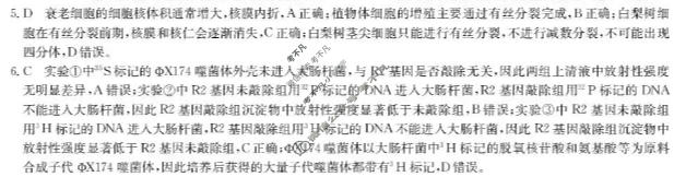 [九师联盟]2026届高三4月学业评估生物LY答案