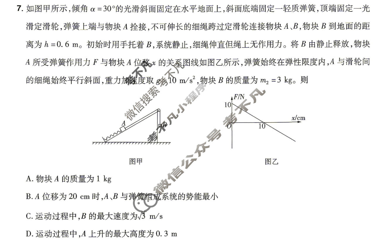 [金考卷·百校联盟]2026届河南8省名师联合命制高考最后一卷(二)2物理(河南)试题