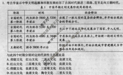 乐山市高中2023级第二次调查研究考试(乐山二调)历史试题