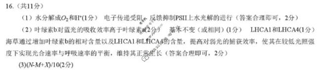 [天一大联考]海南省2025-2026学年高三年级4月联考(4)生物答案