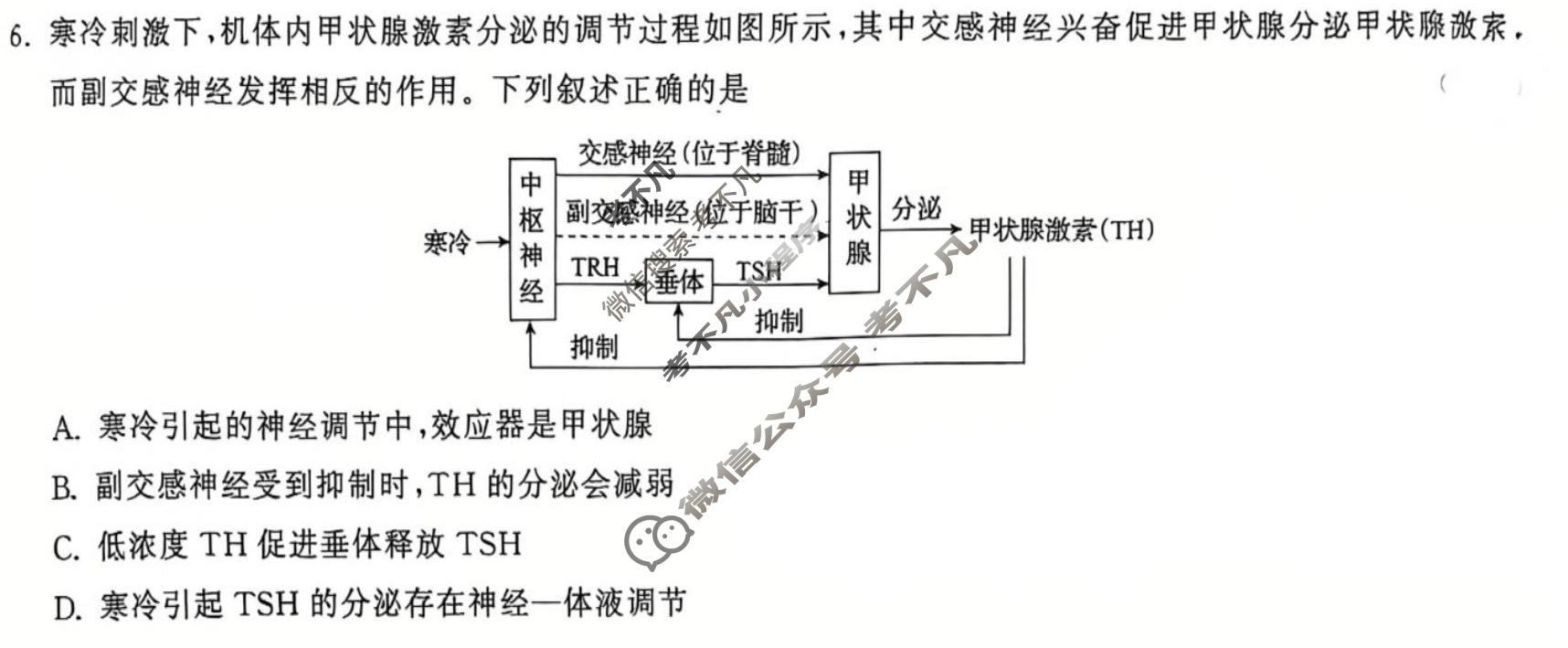 [衡中同卷·天舟益考]2026届高三联合质量检测(4月)生物XB试题