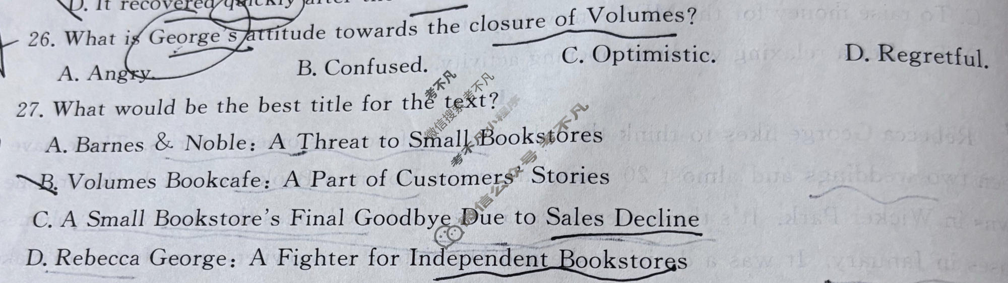 高三2026普通高等学校招生统一考试冲刺卷HN(四)4英语试题