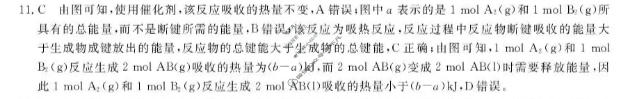 [浙江强基联盟]2026年高一4月题库化学答案