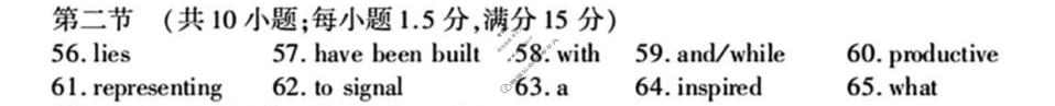 潍坊市高考模拟考试(2026.4)英语答案